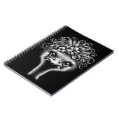 Mable the Ostrich - Artistic Spiral Notebook Notitieboek (Linkerzijde)