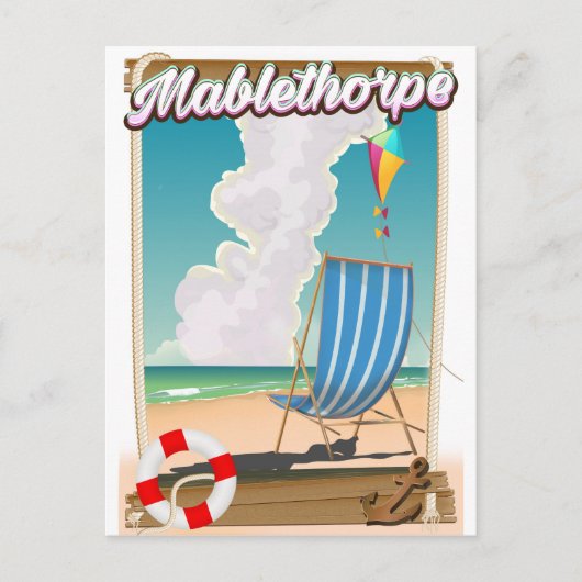 Mablethorpe Vakantieposter Briefkaart (Voorkant)