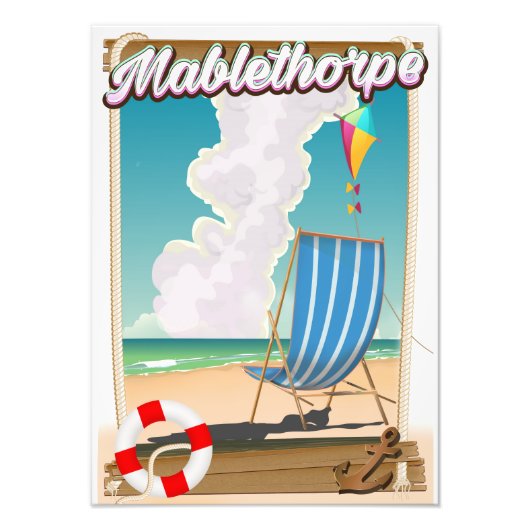 Mablethorpe Vakantieposter Foto Afdruk (Voorkant)