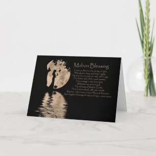 Mabon Autumn Equinox Animals Blessenaars Kaart