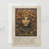 Mabon Autumn Equinox Greeting Card Bedankkaart (Voorkant)