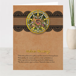  Mabon Autumn Wenskaart Bedankkaart