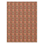 Mabon Blessings Autumn Equinox op Bourgogne Floral Tafelkleed (Voorkant)