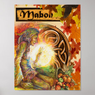 MABON DE AUTUMN EQUINOX WICCAN SABBAT POSTER