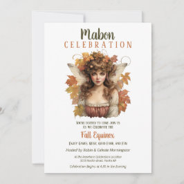 Mabon Harvest Herfst Equinox Retro Fairy Kaart