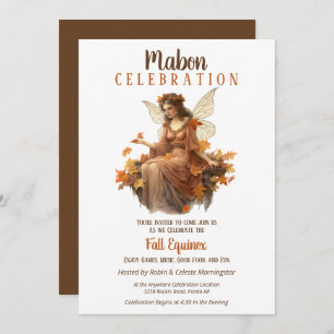 Mabon Harvest Herfst Equinox Retro Fairy Kaart