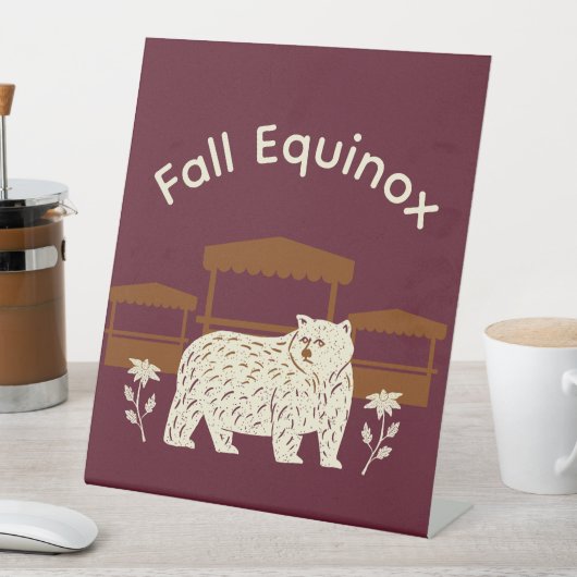 Mabon Harvest Herfst Equinox Uitnodiging Reclamebord Met Voetstuk (Insitu)