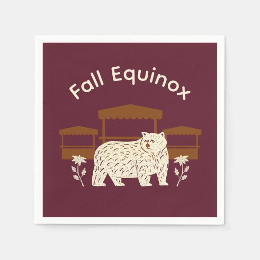 Mabon Harvest Herfst Equinox Uitnodiging Servet (Voorkant)