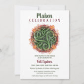 Mabon Herfst Equinox Keltische Triskelion oogst Kaart (Voorkant)
