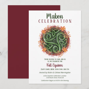 Mabon Herfst Equinox Keltische Triskelion oogst Kaart