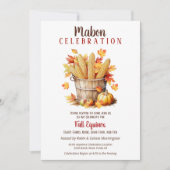 Mabon Herfst Equinox Maïs & Pompoen Mand Kaart (Voorkant)