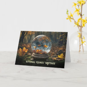 Mabon Herfst Equinox met Kristallen Bol Kaart