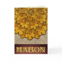 Mabon Oak Leaves en Letters