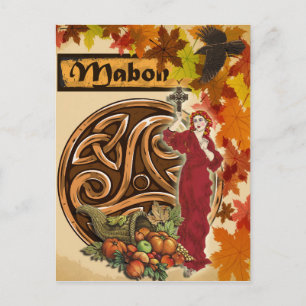 Mabon Pagan Fantasy Art Briefkaart
