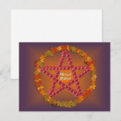 Mabon Pentacle Briefkaart (Voorkant / Achterkant)