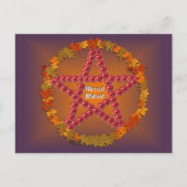 Mabon Pentacle Briefkaart (Voorkant)