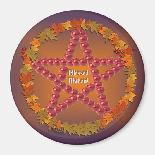 Mabon Pentacle Magneet (Voorkant)