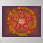 Mabon Pentacle Poster (Voorkant)