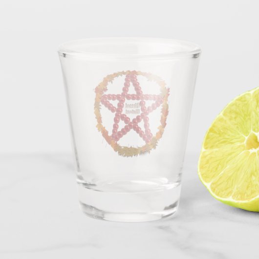 Mabon Pentacle Shot Glas (Achterkant)