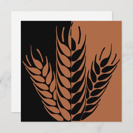 Mabon Tarwe Herfst Herfst Equinox Feestdagenkaart (Voorkant / Achterkant)