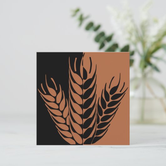 Mabon Tarwe Herfst Herfst Equinox Feestdagenkaart (Staand voorkant)