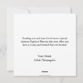 Mabon Tarwe Herfst Herfst Equinox Feestdagenkaart (Achterkant)