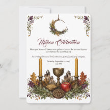 Mabon-viering Herfst Equinox Uitnodiging
