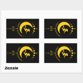 Mabon Zegeningen, heks, maan, tarwe Rechthoekige Sticker (Vel)