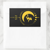 Mabon Zegeningen, heks, maan, tarwe Rechthoekige Sticker (Tas)