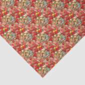 Mabon Zegeningen op  Bourgondische Bloemen Tissuepapier (Detail)