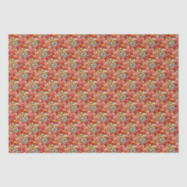 Mabon Zegeningen op  Bourgondische Bloemen Tissuepapier