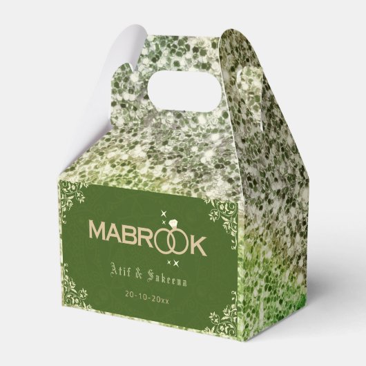 Mabroek Nikah Bedankdoosjes (Voorkant Zijde)