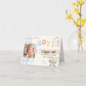 Mabrook Aqeeqah Mubarak - Islamitische Nieuw Geboo Kaart (Gele Bloem)