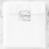 Mabrook. Feliciteer je Arabische vrienden Vierkante Sticker (Tas)