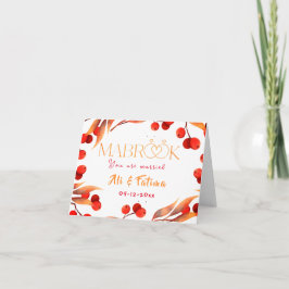 Mabrook|- Islamitische congratulatie trouwkaart Kaart