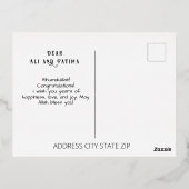 Mabrook je bent getrouwd Groet Folie Feestdagen Briefkaart (Achterkant)