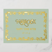 Mabrook je bent getrouwd Groet Folie Feestdagen Briefkaart (Voorkant)