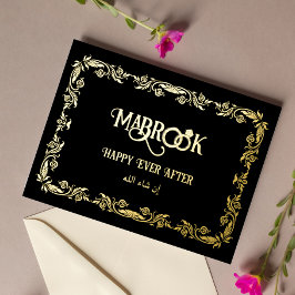 Mabrook je bent getrouwd Groet Folie Feestdagen Briefkaart