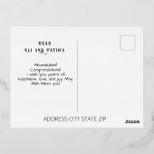 Mabrook je bent getrouwd Groet Folie Feestdagen Briefkaart (Achterkant)