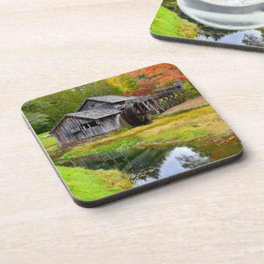 Mabry Mill in de herfst Bier Onderzetter (Linkerzijde)