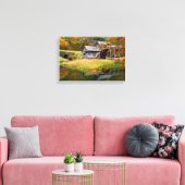 Mabry Mill in de herfst Canvas Afdruk (Insitu (Woonkamer))