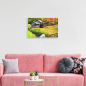 Mabry Mill in de herfst Canvas Afdruk (Insitu (Woonkamer))