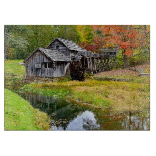 Mabry Mill in de herfst Snijplank (Voorkant)