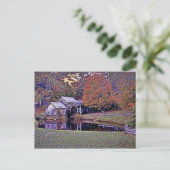 Mabry Mill in Herfst Briefkaart (Staand voorkant)