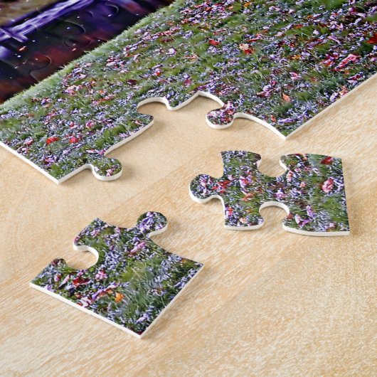 Mabry Mill in Herfst Puzzle Legpuzzel (Zijkant)