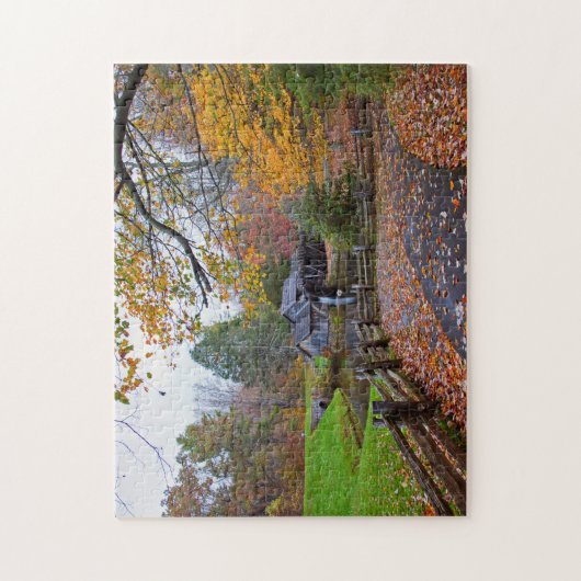 Mabry Mill in het najaar Legpuzzel (Verticaal)