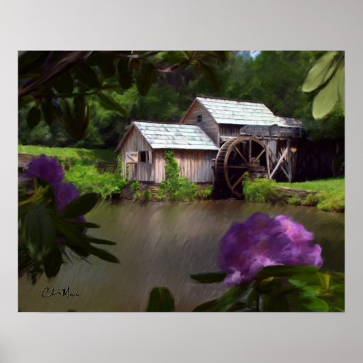 Mabry Mill - Schilderen Poster (Voorkant)