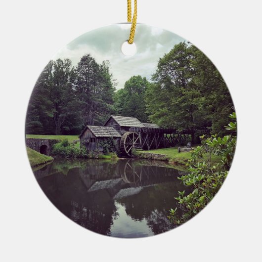 Mabry Mill, Virginia Keramisch Ornament (Voorkant)