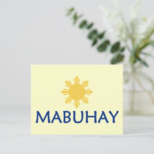 Mabuhay Briefkaart (Staand voorkant)