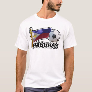 Mabuhay. Filipijnen Voetbal Cheer T-shirt